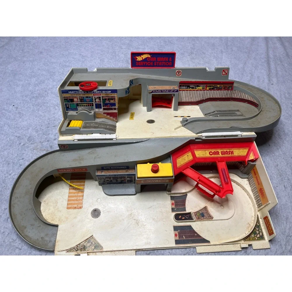 Vintage 1979 Hot Wheels Car Wash & Service Station Sto & Go Playset‎ Mattel 1215
